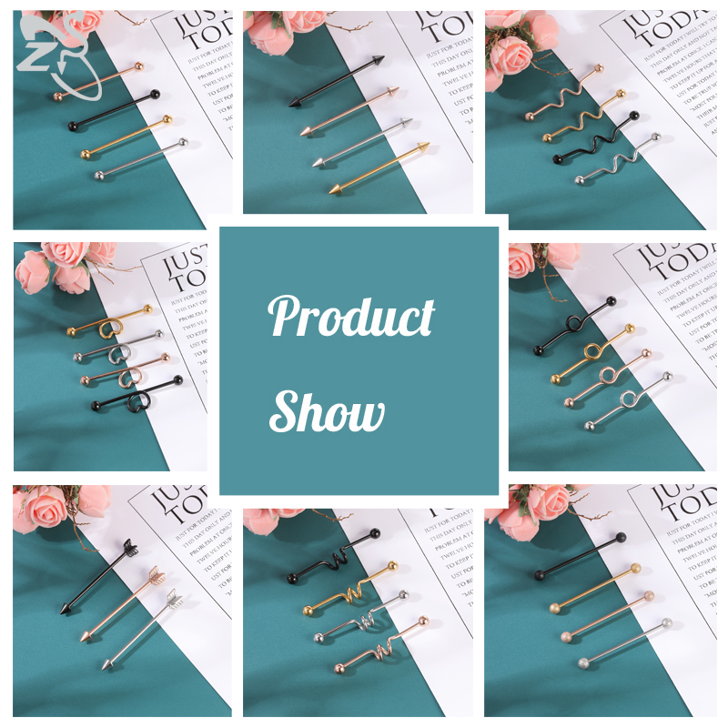ZS 1PC 외과 강철 박쥐 여성을위한 산업 바벨 반지 - Body Jewelry Surgical Steel 리뷰 및 가격