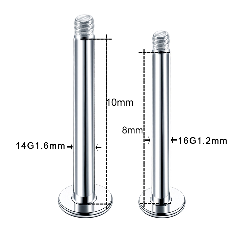 100 개/몫 스틸 귀걸이 바벨 젖꼭지 Labret 피 - Body Jewelry Replacement Ball 리뷰 및 가격