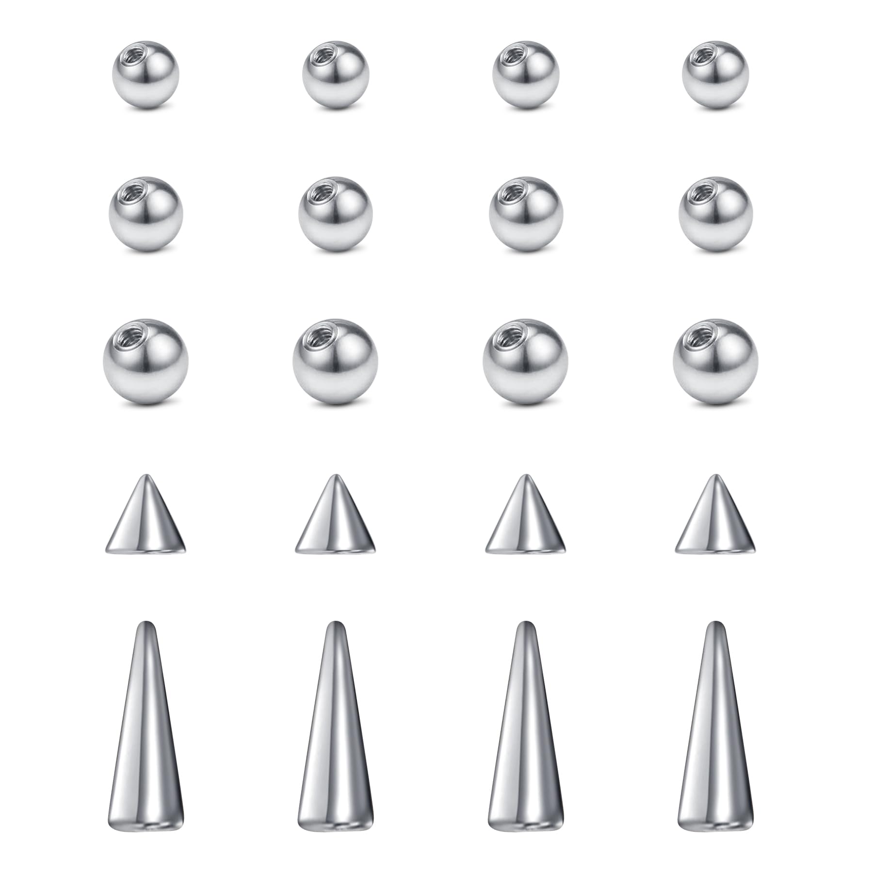 입술 스터드 Labret 귀걸이 얼굴을 위한 20pcs - Body Jewelry Replacement Ball 리뷰 및 가격