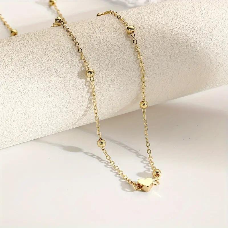 여성용 심플 하트 비즈 배꼽 체인, 패션 메탈 비치 비 - Body Jewelry For You 리뷰 및 가격