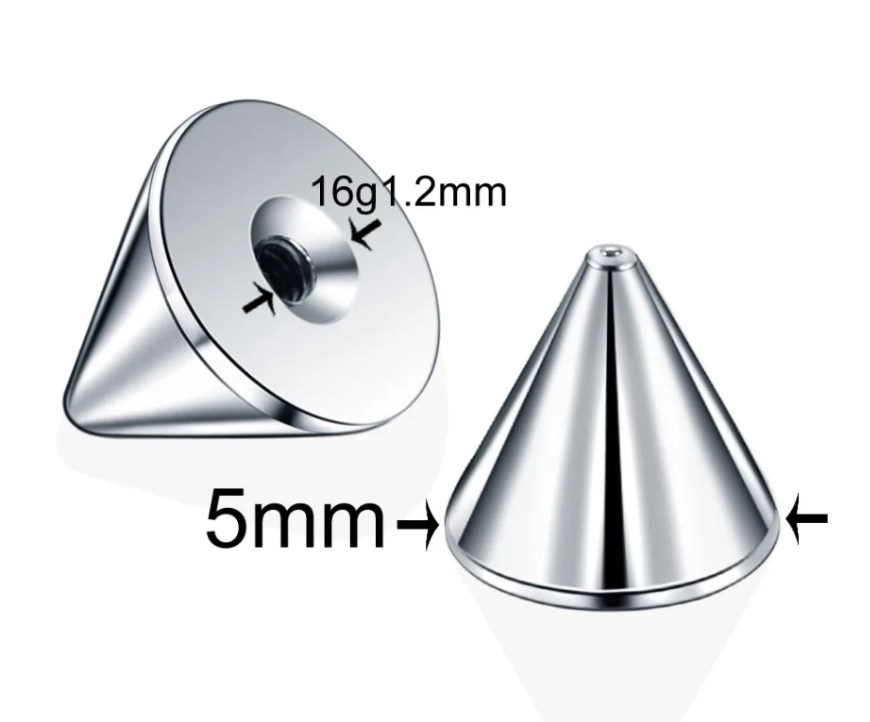 10 개/몫 316L 스테인레스 스틸 스크류 스파이크  - Body Jewelry Replacement Ball 리뷰 및 가격