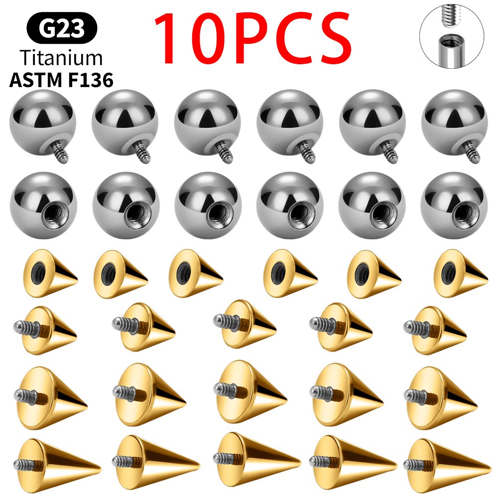 티타늄 볼 콘 교체 부품 10개 세트 헬릭스 트라거스  - Body Jewelry Replacement Ball 리뷰 및 가격