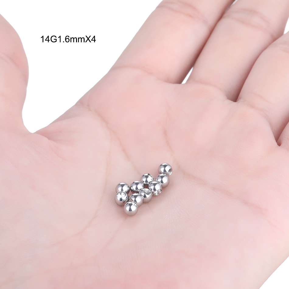 코 바벨 귀걸이에 대 한 10PC 스테인레스 스틸 스크 - Body Jewelry Replacement Ball 리뷰 및 가격