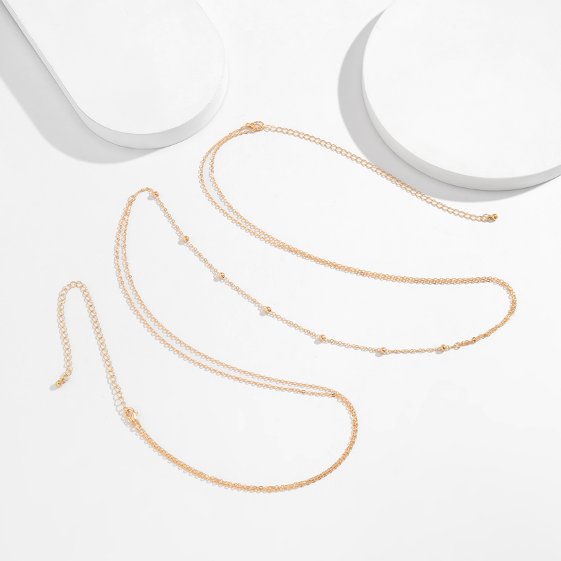 심플한 크로스 체스트 브레스트 벨리 바디 체인 목걸이  - Body Jewelry Necklace 리뷰 및 가격